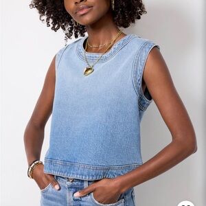 Evereve Lainey Denim Shell